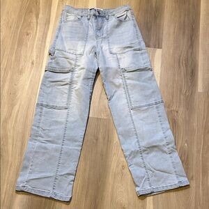 Celebrity pink Cargo Painters Wide Leg Jeans 3 / 26